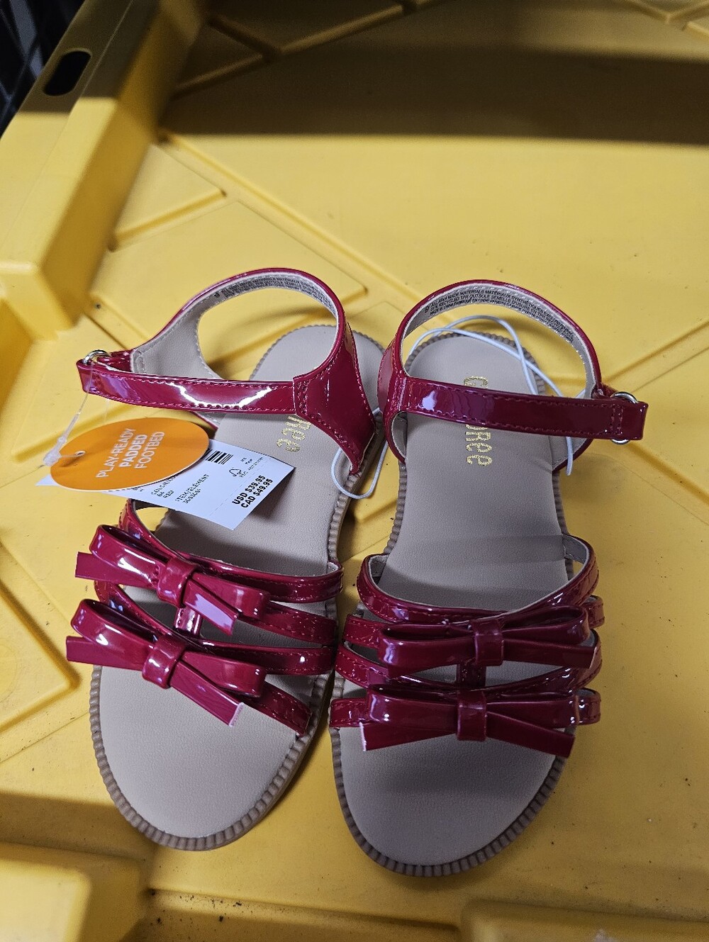 NWT gymboree toddler girls size 9 red sandals